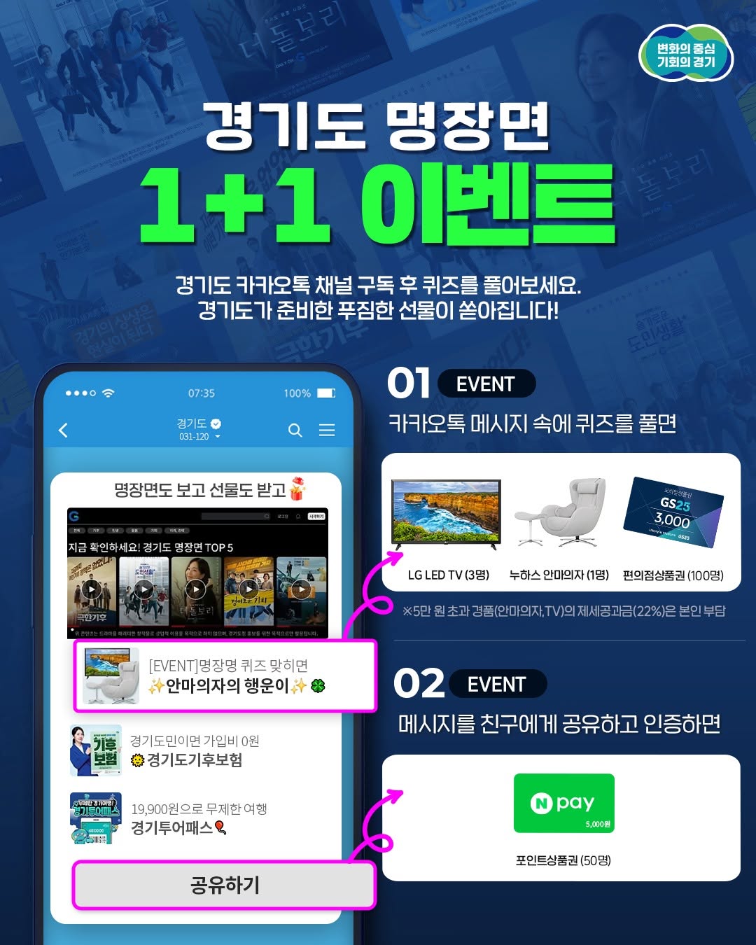경기도 명장면도 보고 선물도 받고 🎁 🎉 경기도 명장면 