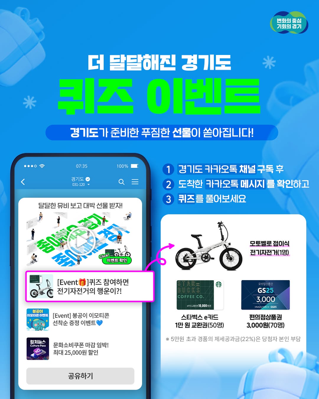 📢 더 달달해진 경기도 퀴즈 #이벤트 경기도 변화의 주역