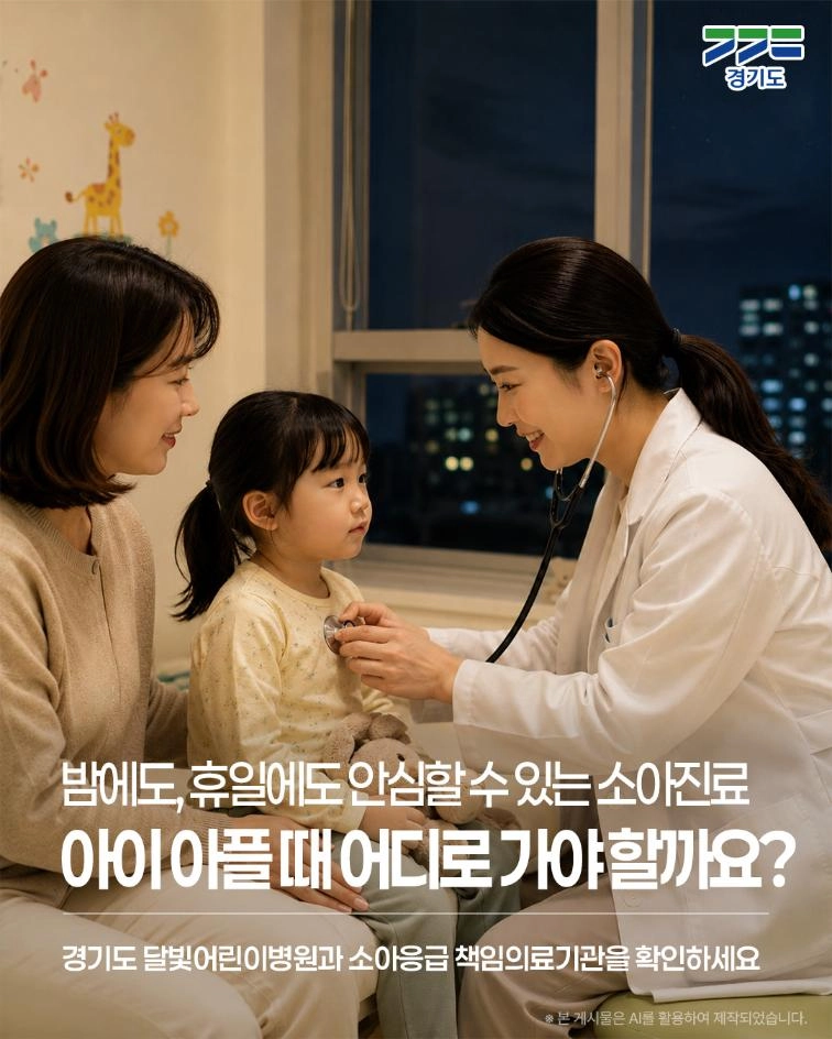 🌙 밤에도, 휴일에도 안심할 수 있는 소아진료 아이가 갑