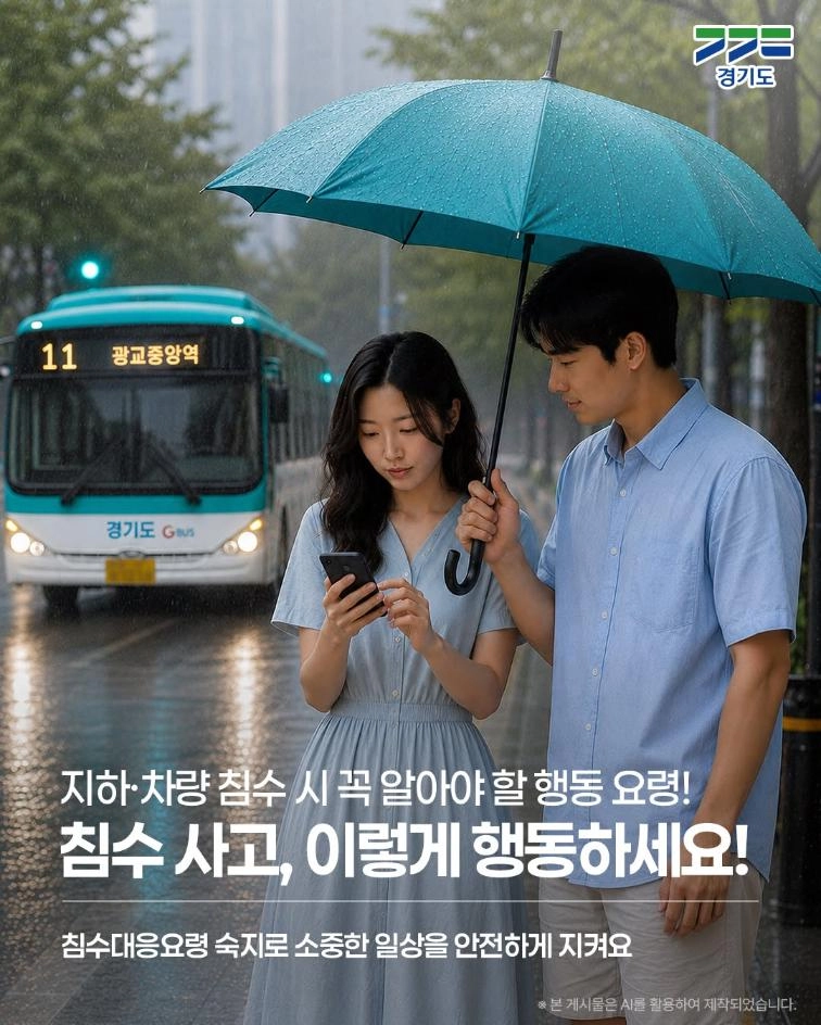 ☔ 갑작스러운 침수 사고, 이렇게 행동하세요! 장마철에는