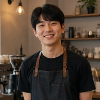 (※AI로 생성된 이미지입니다)인물프로필:카페 아르바이트생
