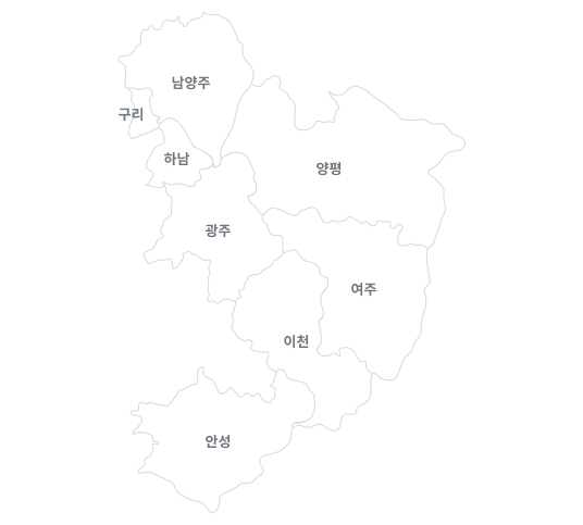 경기동부 지도