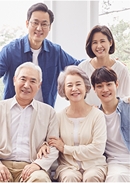 조무보,부모,자식 가족사진