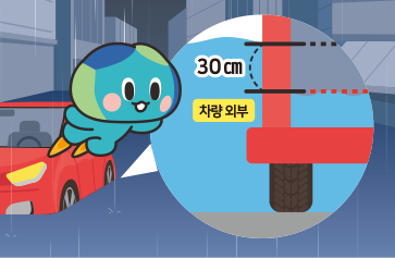 침수 차량에 갇힌 봉공이가 내 외부 수위차이가 30cm 이하가 될 때 까지 기다리며 확인하고 있음