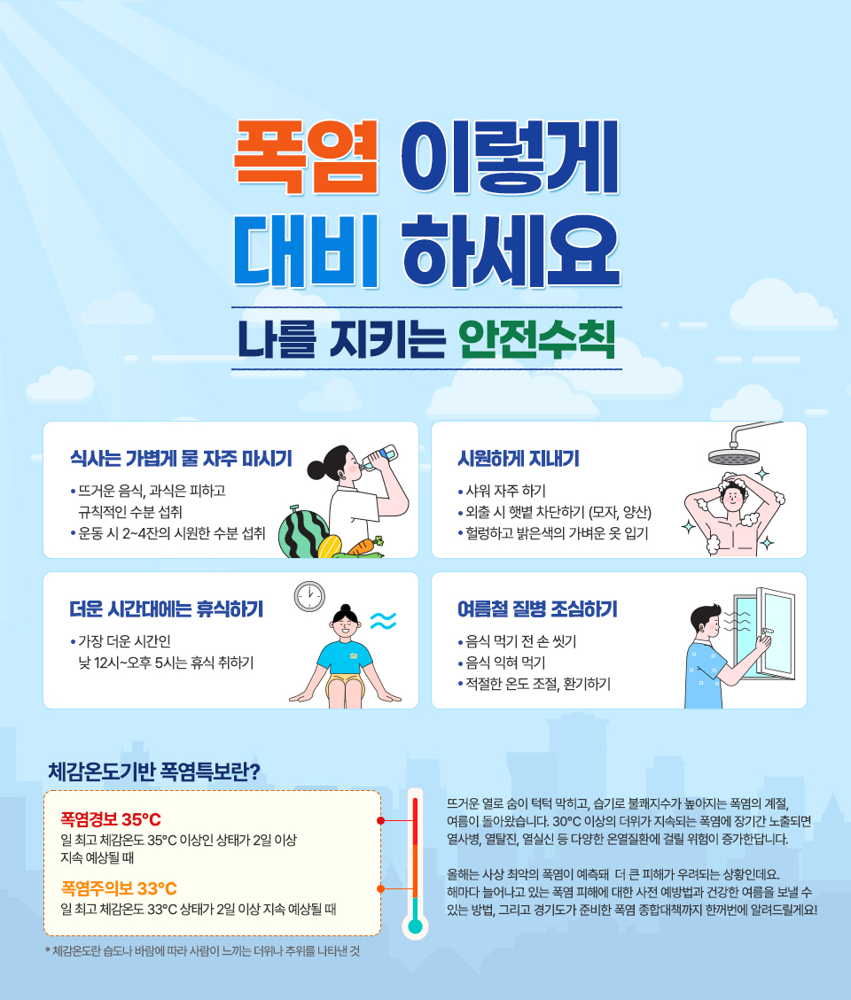 폭염 이렇게 대비 하세요/나를 지키는 안전수칙